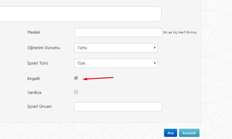 İŞKUR engelli banka personeli